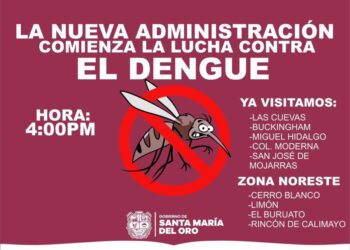 Rodrigo Polanco intensifica acciones contra el dengue en Santa María del Oro