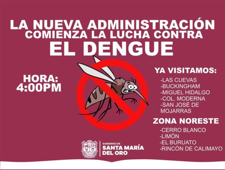 Rodrigo Polanco intensifica acciones contra el dengue en Santa María del Oro