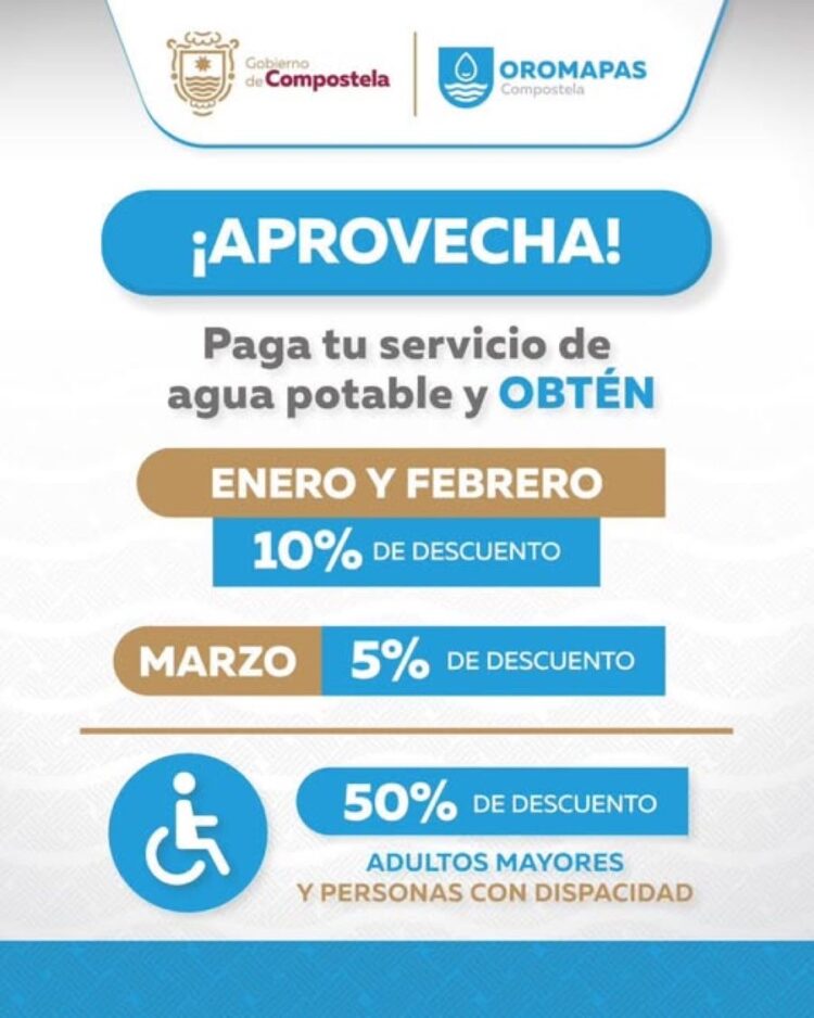 Compostela inicia el año con proyectos y descuentos en agua potable