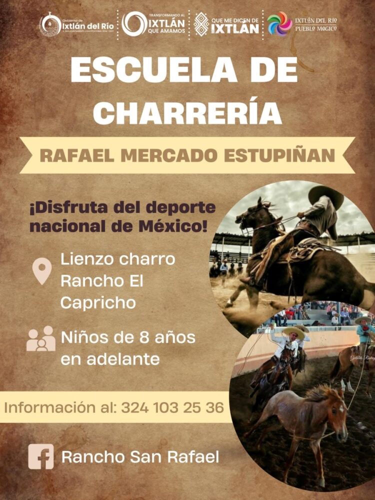 Ixtlán hace historia con la creación de su primera escuela de charrería