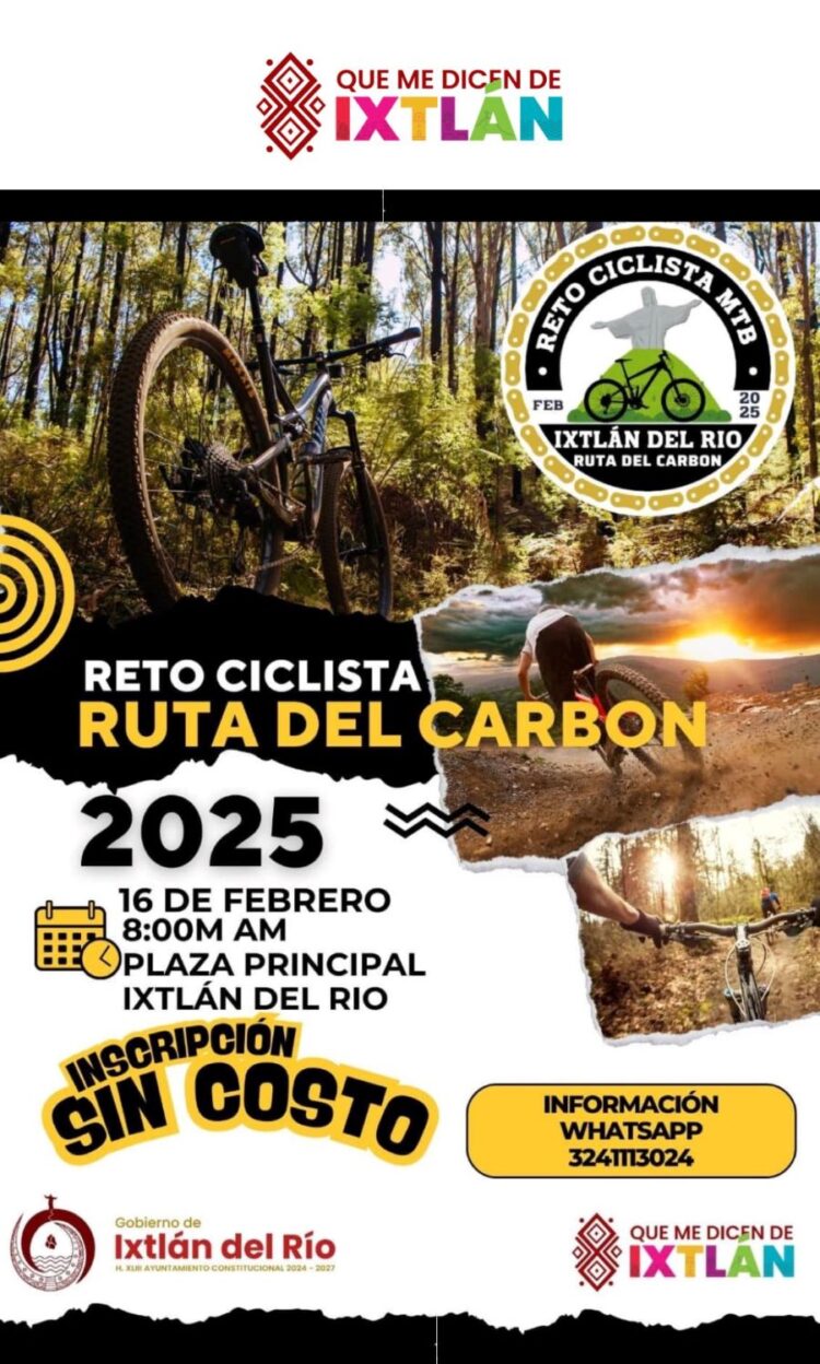 Ixtlán se prepara para el emocionante Reto Ciclista «Ruta del Carbón, 2025»