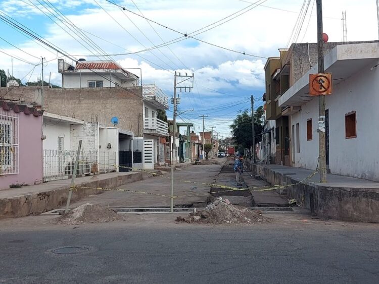 ¡Piden celeridad en la obra de rehabilitación en la calle Aldama!