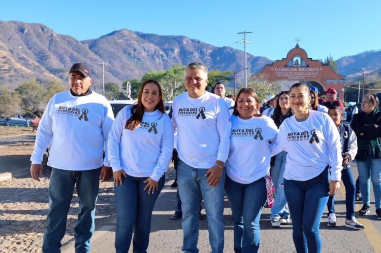 Honran la fe y el esfuerzo de los peregrinos de Ixtlán en Talpa