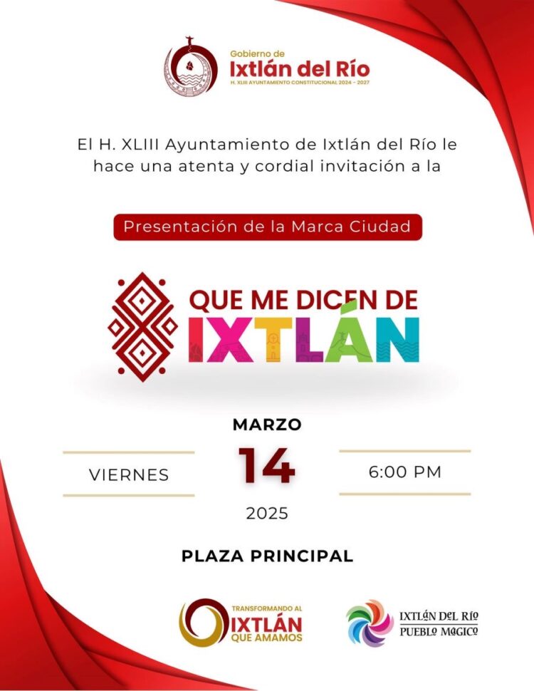 Ixtlán hace historia: Presentación de su Marca Ciudad, este viernes