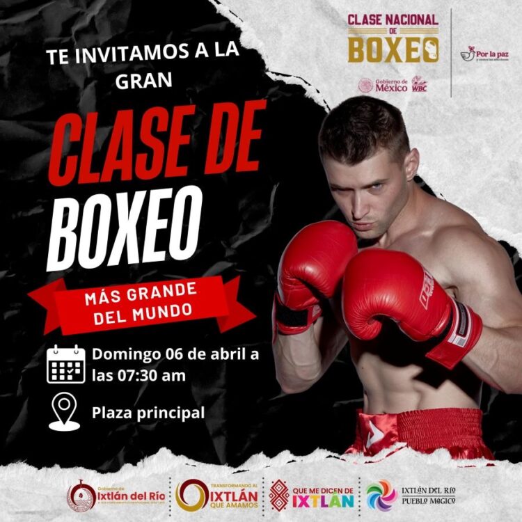 Ixtlán hace historia con la clase de boxeo más grande del mundo