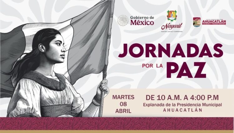Invitan a la Primera Jornada de La Paz este martes en Ahuacatlán