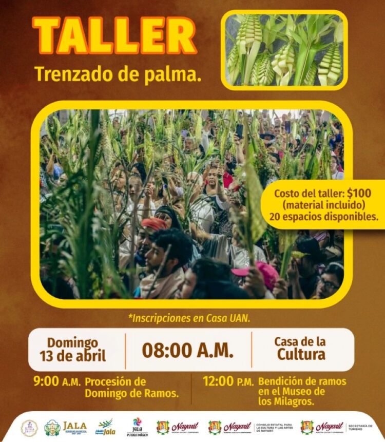 Habrá talleres de aprendizaje durante Semana Santa, en Jala