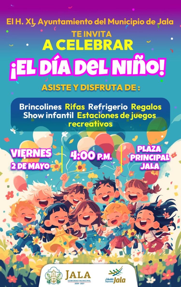 Ahuacatlán celebra a lo grande el Día del Niño!
