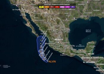 Tormenta Tropical «Alvin» se forma en el Pacífico: Sin riesgo para Nayarit