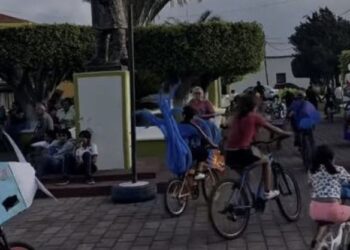 San Pedro Lagunillas celebra el Día de la Bicicleta con alegría, color y conciencia ambiental