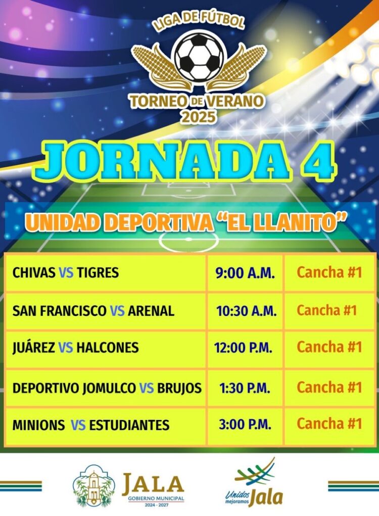 ¡Domingo de futbol y pasión en Jala!, este domingo, en “El Llanito