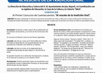 Jala lanza el primer Concurso de Cuenta Cuentos: «Al rescate de la tradición oral»