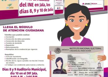 ¡Atención Jala! Llega el módulo itinerante del INE