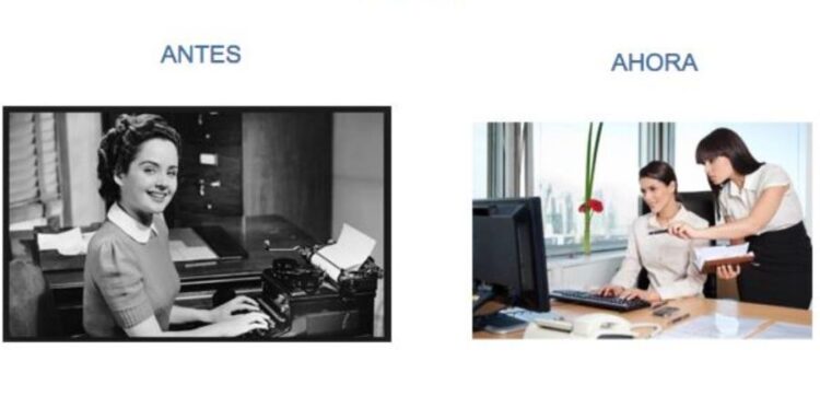 El arte de escribir y asistir: del clic clac al touch digital