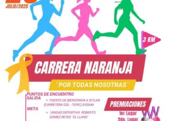 “Por todas nosotras”: Ixtlán se une en Carrera Naranja por el empoderamiento femenino
