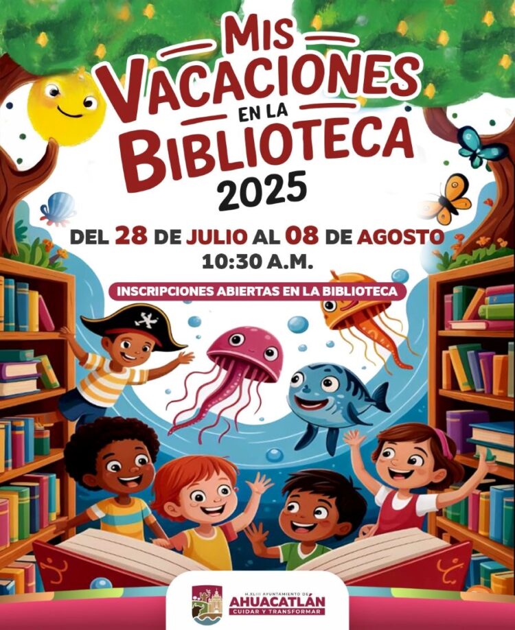 Arrancan en Ahuacatlán los cursos “Mis vacaciones en la biblioteca 2025”