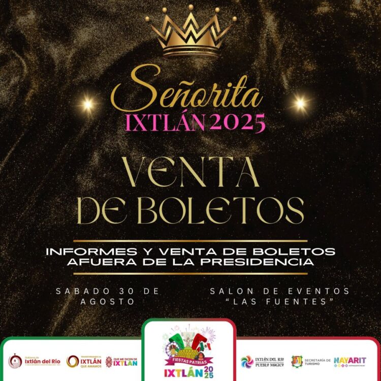Ya están a la venta los boletos para el certamen de la Reina de Ixtlán 