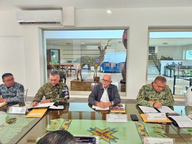 Gobernador de Nayarit refuerza estrategia de seguridad en todo el estado