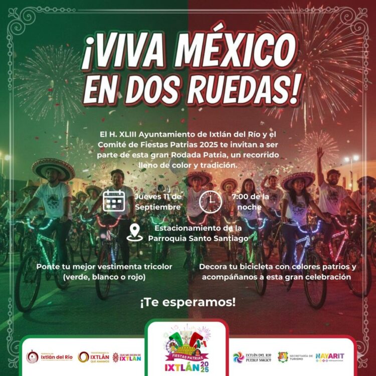 “Viva México, en dos ruedas” en Ixtlán