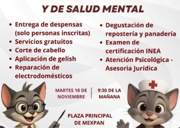 Caravana de bienestar llega a Méxpan, este martes