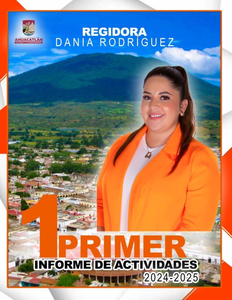 Dunia Rodríguez cumple y rinde cuentas como Regidora de Ahuacatlán